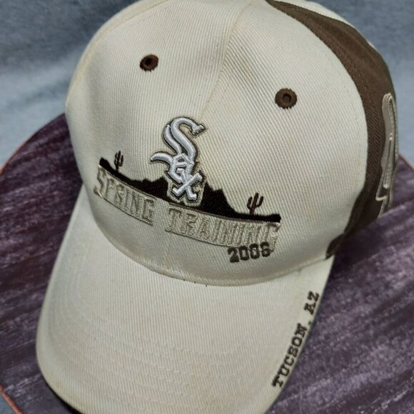 Chicago White Sox Spring Training 2009 Cap Adjustable Beige & Brown Fan Apparel - Picture 8 of 12